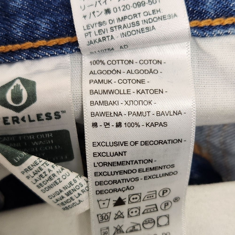 Levis 501 Distressed Style Medium Wash 100% Cotton Denim Jeans 31 × 26 - Picture 11 of 11